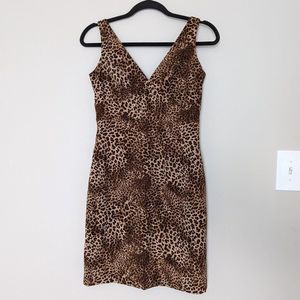 Jessica Howard Y2K Cheetah Animal Print Mini Dress
